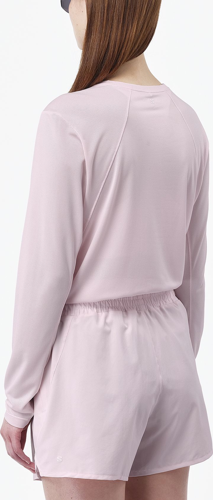 Salomon Women's Shkout Core Long Sleeve Tee Icy Pink Salomon