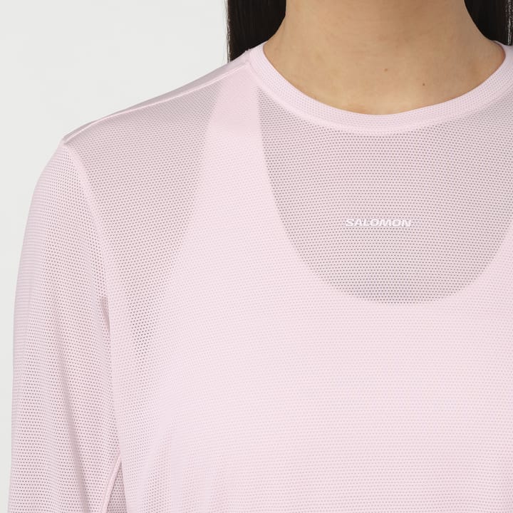 Salomon Women's Shkout Core Long Sleeve Tee Icy Pink Salomon