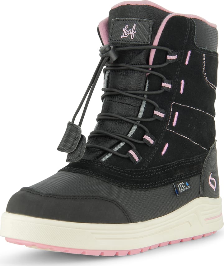Leaf Kids' Jaren Black/Pink Leaf