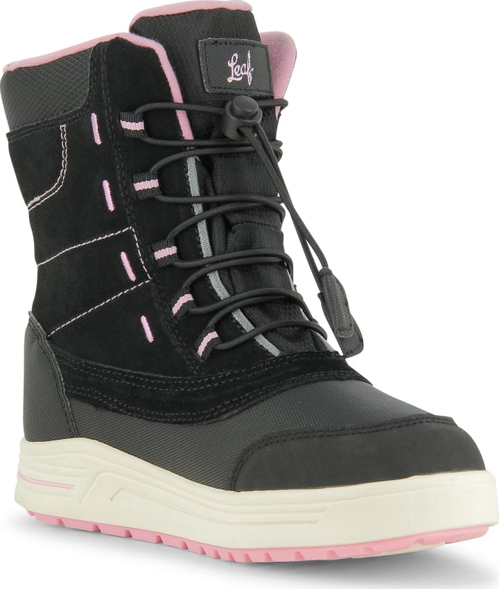 Leaf Kids' Jaren Black/Pink Leaf