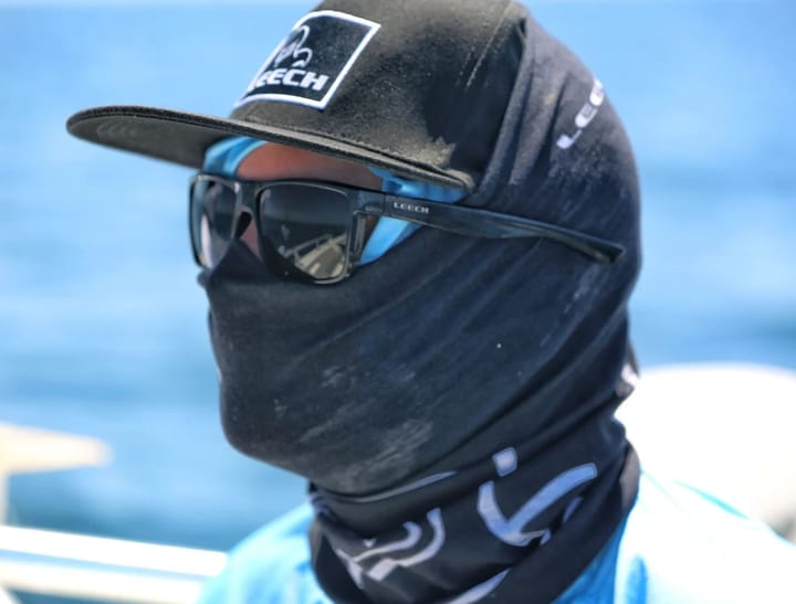 Leech Leech Scarf Bandana Black Hals Black Leech Leech Leech Scarf Bandana Black Hals Black Leech