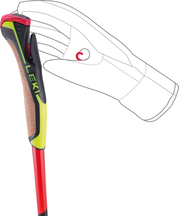 Leki HRC Max Shark Bright Red-Neonyellow-Carbon Structure Leki Leki HRC Max Shark Bright Red-Neonyellow-Carbon Structure Leki