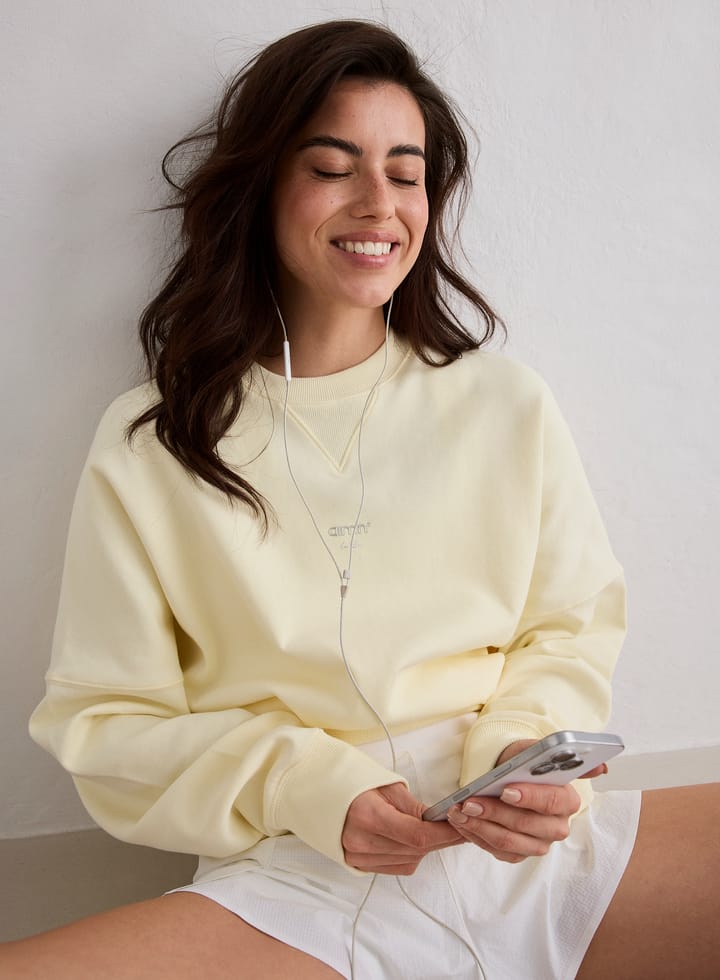Aim'n Women's Le Run Running Sweatshirt Lemon White Aim'n