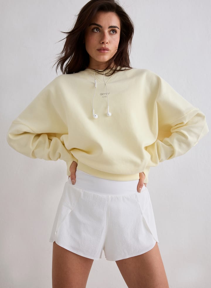 Aim'n Women's Le Run Running Sweatshirt Lemon White Aim'n