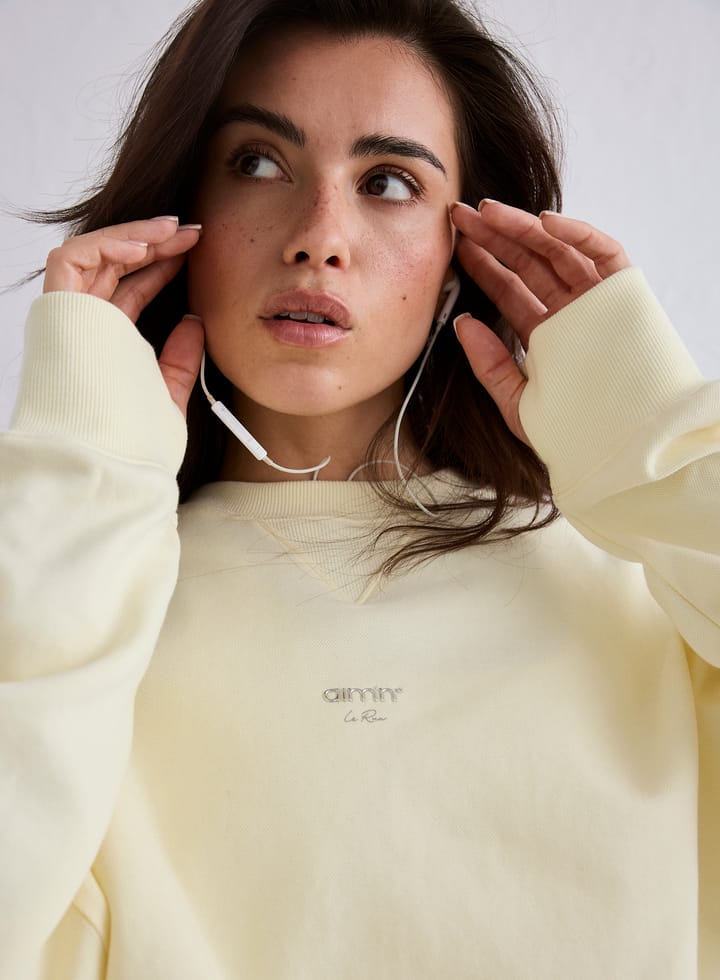 Aim'n Women's Le Run Running Sweatshirt Lemon White Aim'n