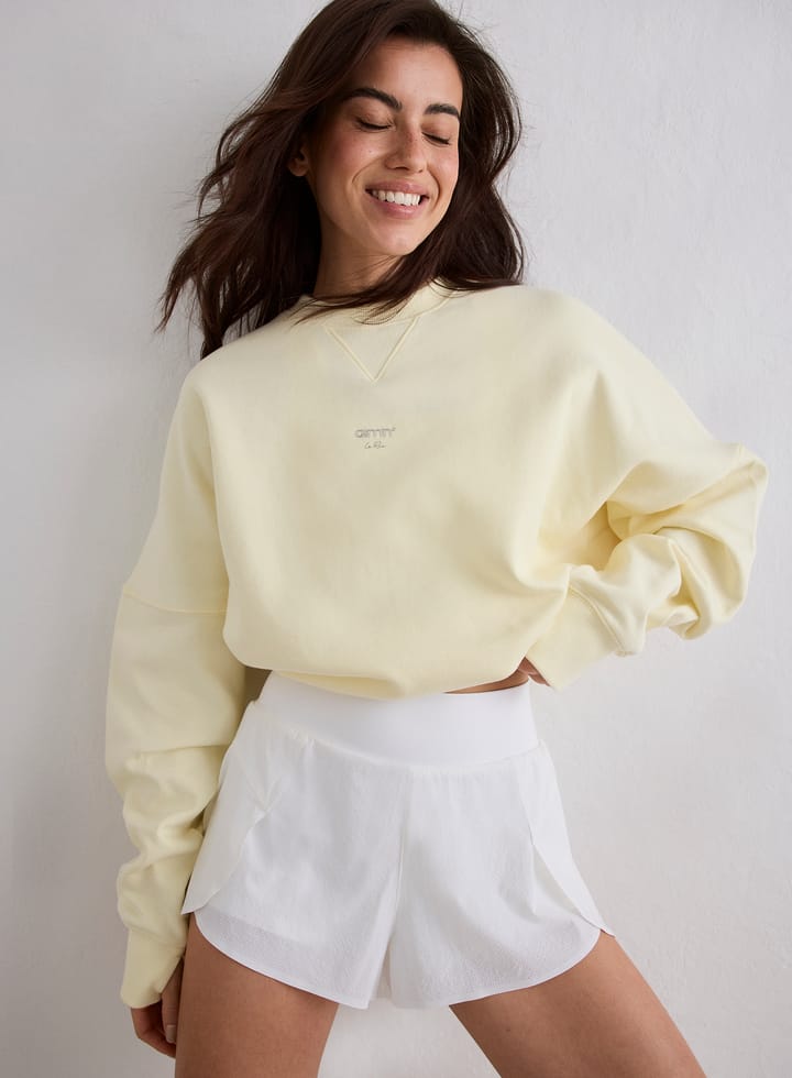 Aim'n Women's Le Run Running Sweatshirt Lemon White Aim'n