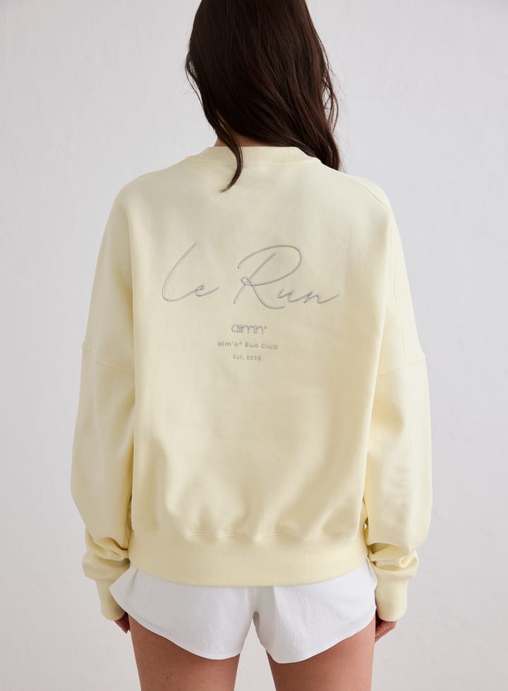 Aim'n Women's Le Run Running Sweatshirt Lemon White Aim'n