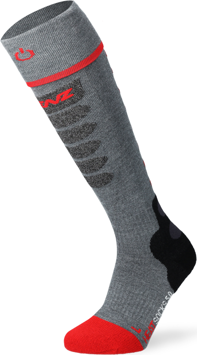LENZ Heat Sock 5.1 Toe Cap Slim Fit Grey