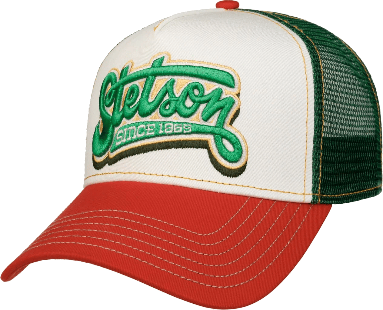 Stetson Vit trucker Keps Lettering Red/Off White Trucker herr – bild 2
