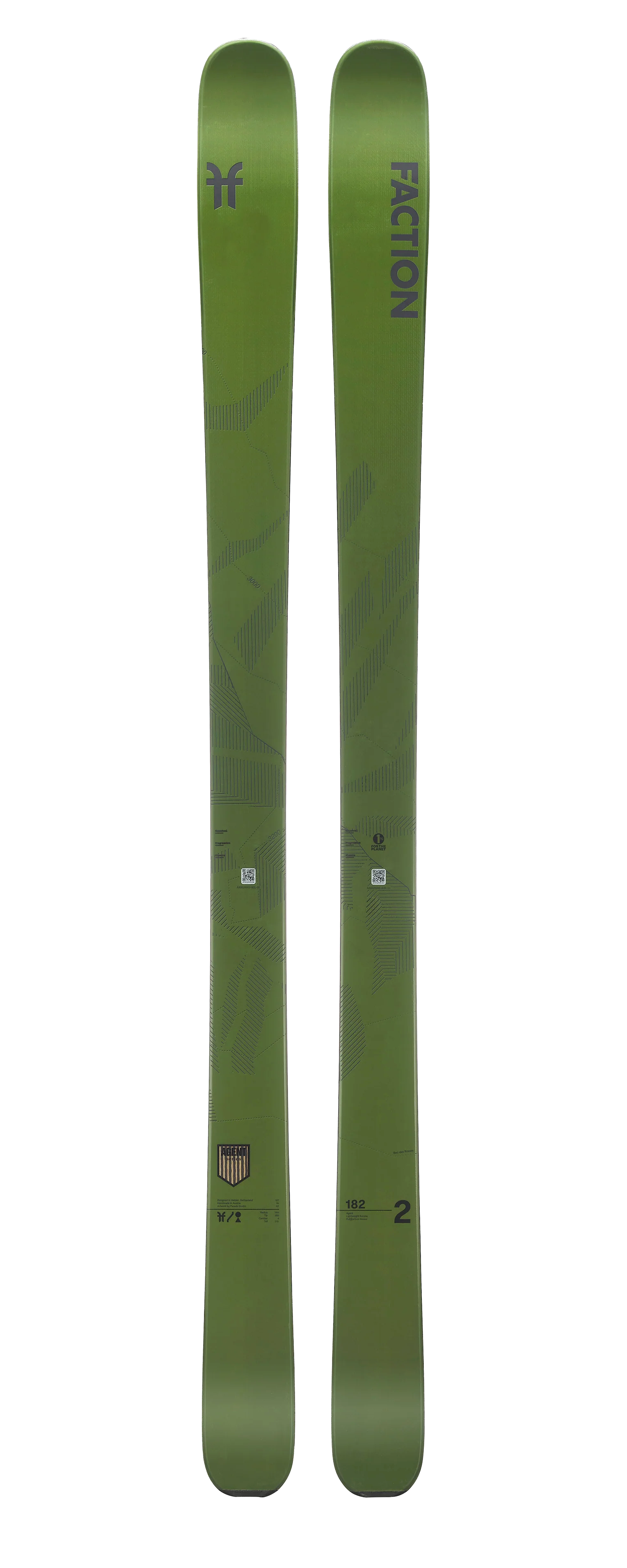 Faction Agent 2 Green Alpinskidor 177cm