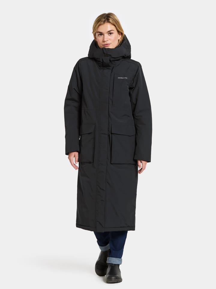 Didriksons Women's Leya Parka Long 4 Black Didriksons Didriksons Women's Leya Parka Long 4 Black Didriksons