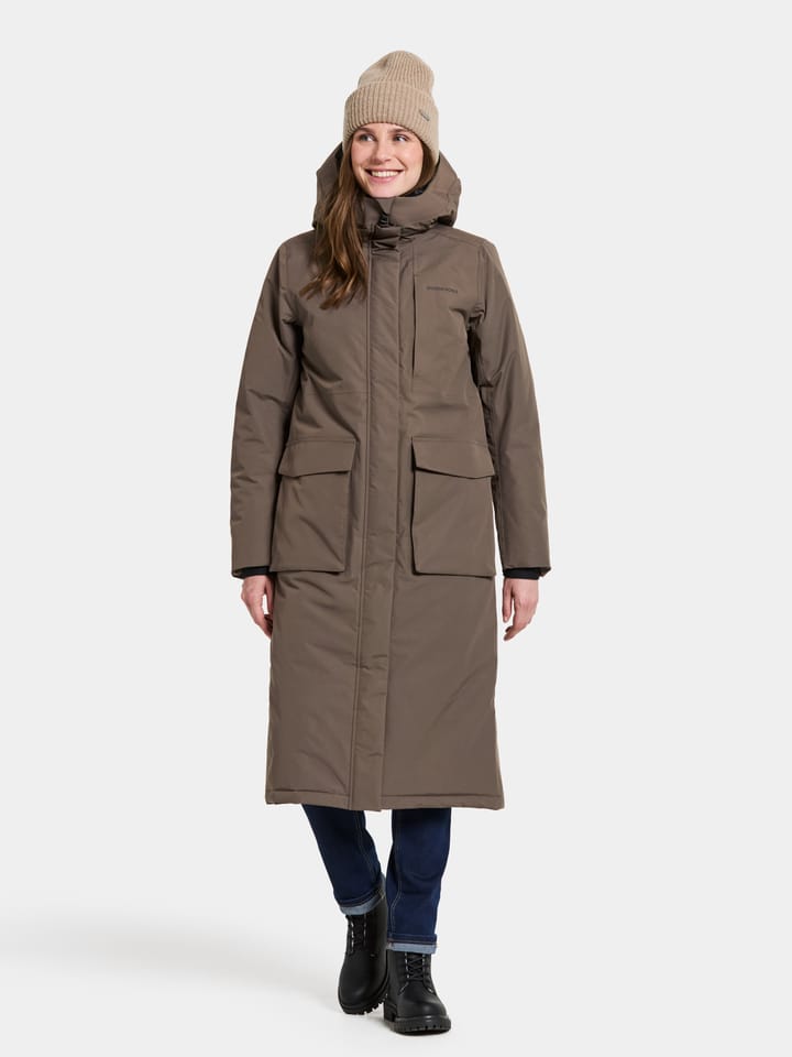 Didriksons Women's Leya Parka Long 4 Mocha Brown Didriksons