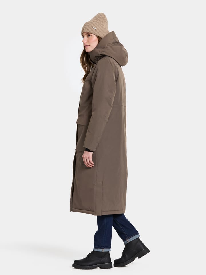 Didriksons Women's Leya Parka Long 4 Mocha Brown Didriksons