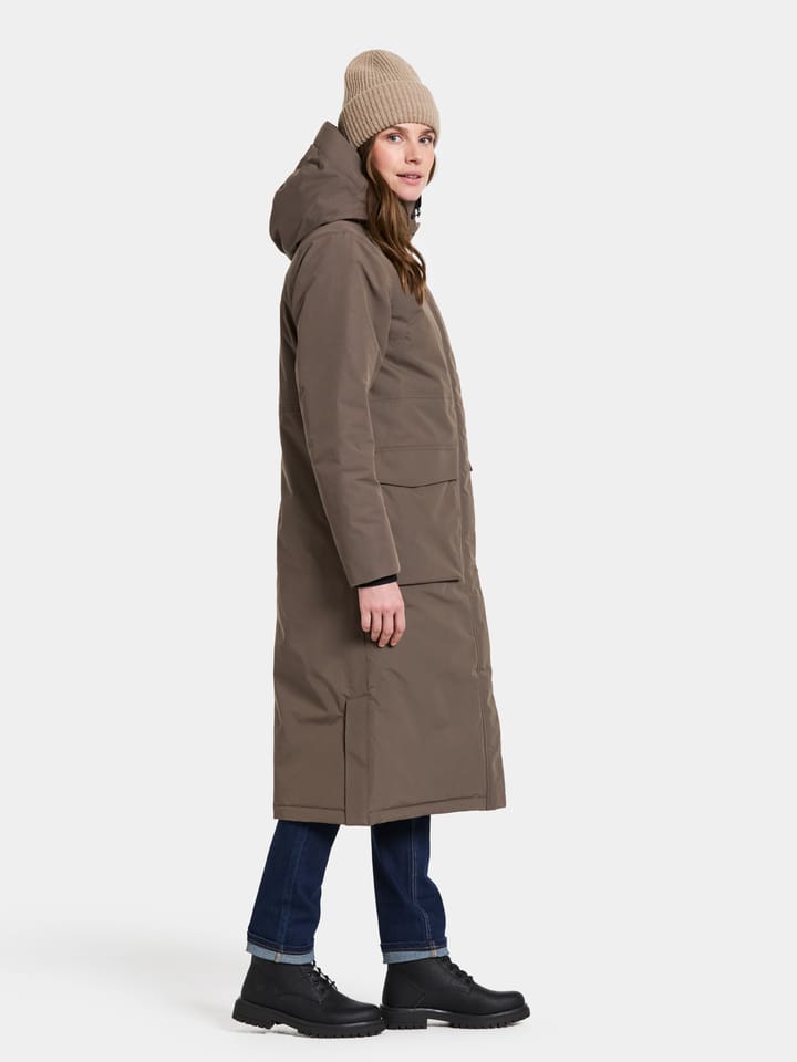 Didriksons Women's Leya Parka Long 4 Mocha Brown Didriksons