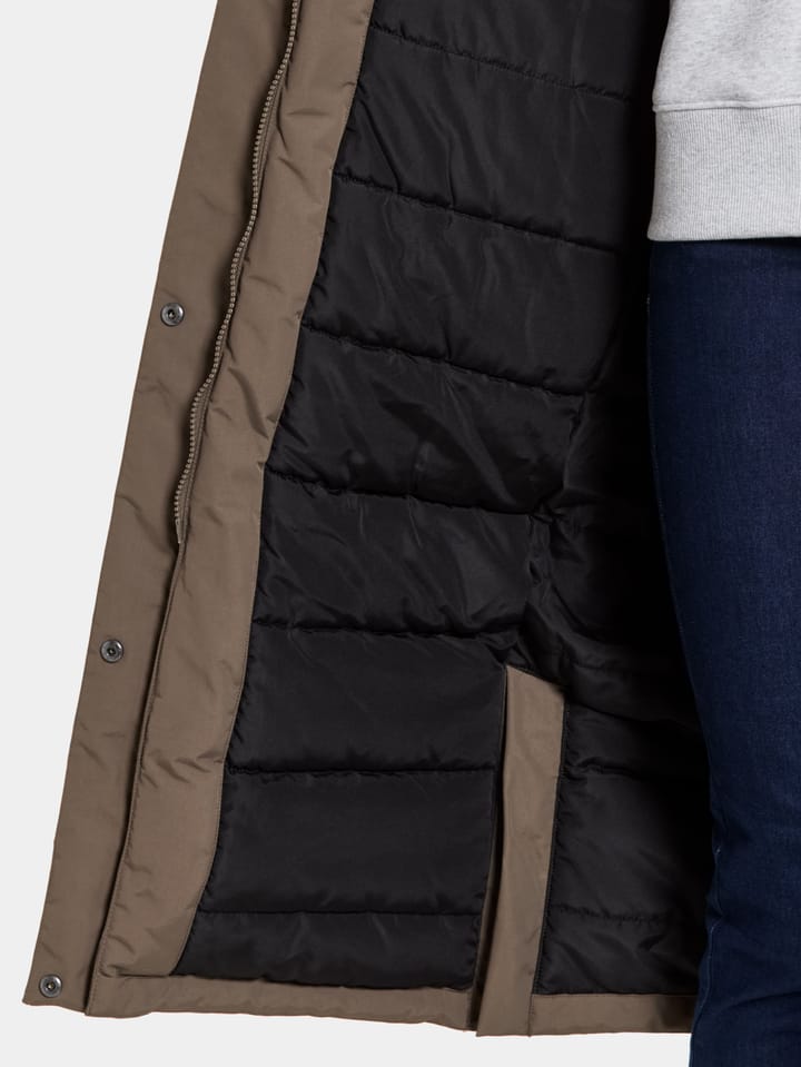 Didriksons Women's Leya Parka Long 4 Mocha Brown Didriksons