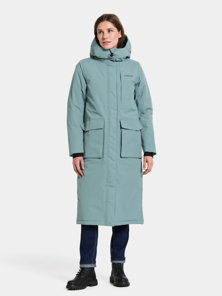 Didriksons Women's Leya Parka Long 4 Factory Blue Didriksons