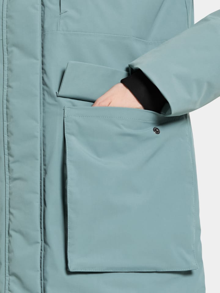 Didriksons Women's Leya Parka Long 4 Factory Blue Didriksons Didriksons Women's Leya Parka Long 4 Factory Blue Didriksons