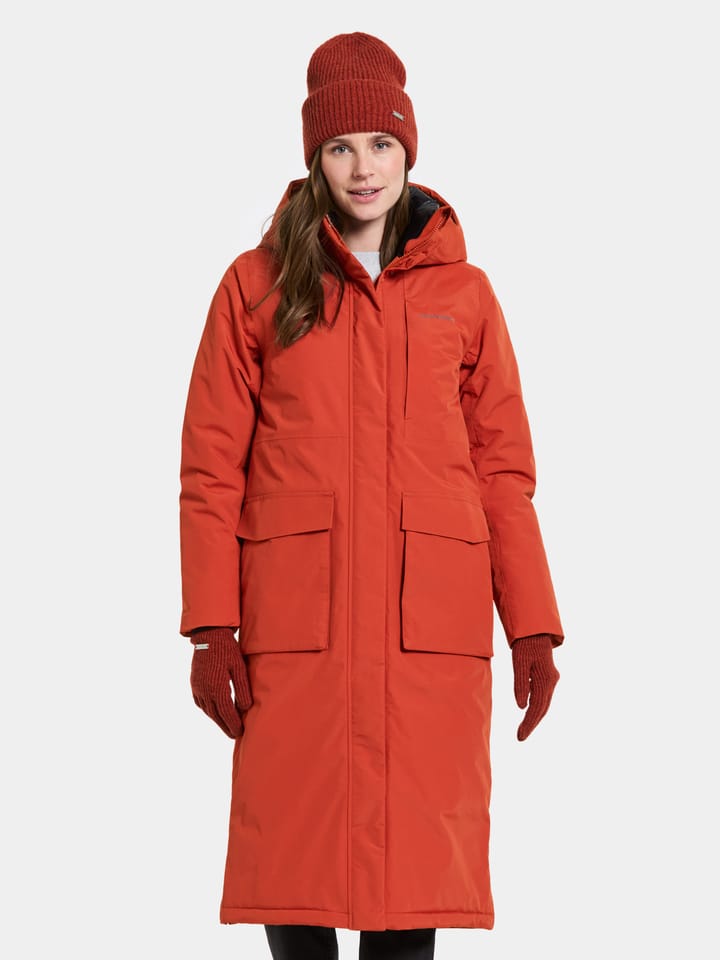 Didriksons Women's Leya Parka Long 4 Rust Didriksons