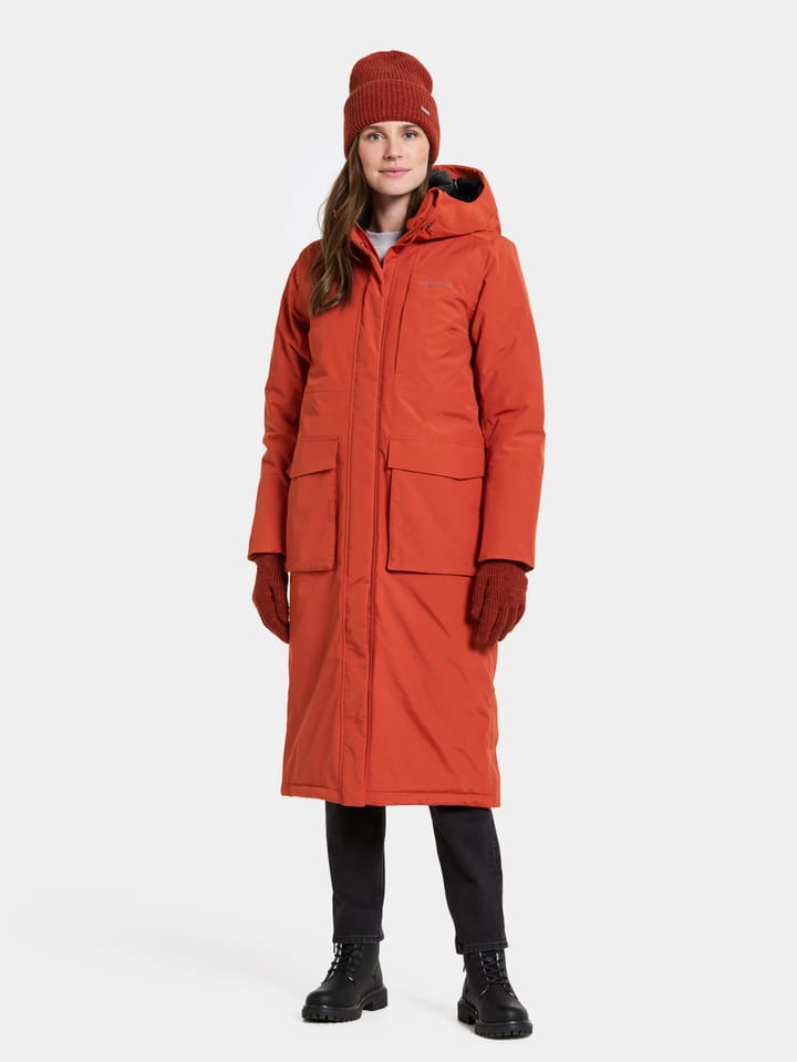 Didriksons Women's Leya Parka Long 4 Rust Didriksons