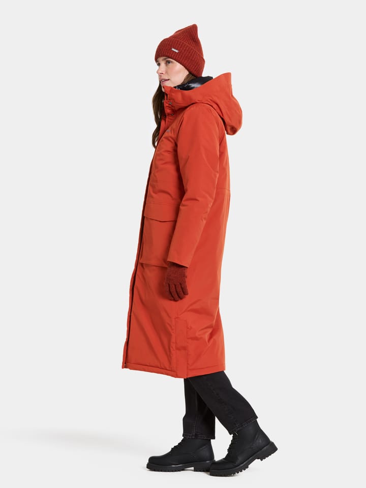 Didriksons Women's Leya Parka Long 4 Rust Didriksons Didriksons Women's Leya Parka Long 4 Rust Didriksons