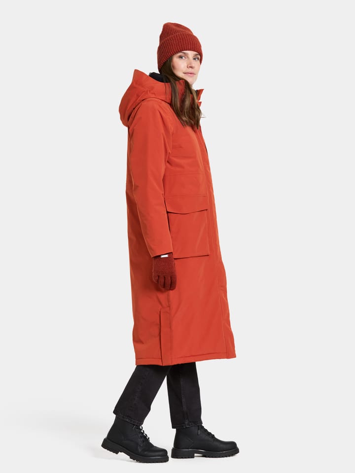 Didriksons Women's Leya Parka Long 4 Rust Didriksons Didriksons Women's Leya Parka Long 4 Rust Didriksons