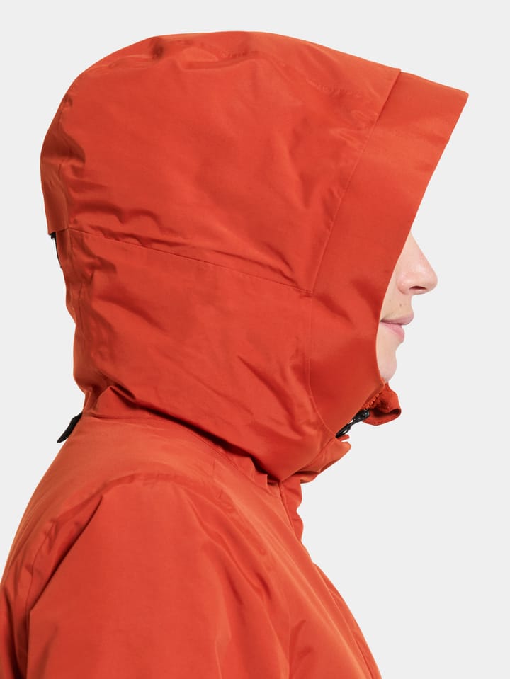 Didriksons Women's Leya Parka Long 4 Rust Didriksons