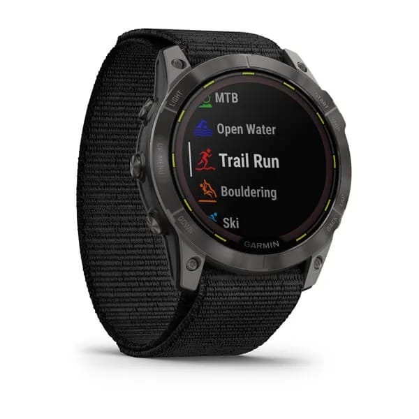 Garmin Enduro 2 Sapphire Dlc Titanium With Black Ultrafit Band Carbon Gray Garmin