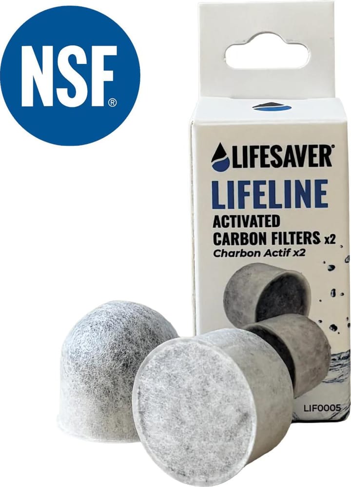 LifeSaver Lifeline Replacement Activated Carbon Filters 2-Pack Nocolor LifeSaver