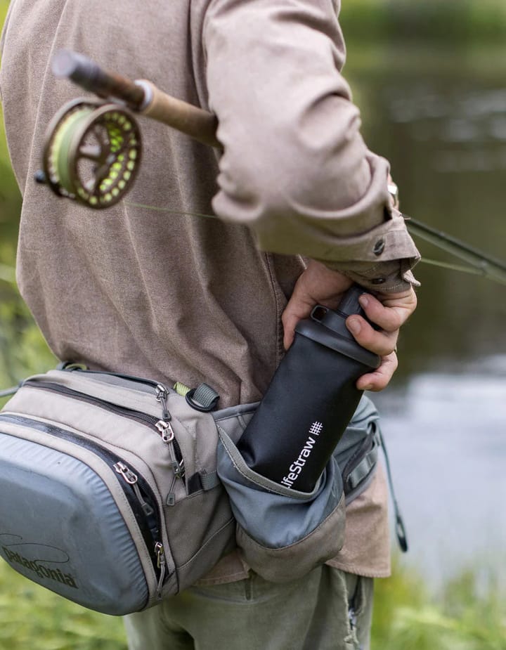 Lifestraw Peak Series Collapsible Squeeze 1 L  Dark Grey Lifestraw