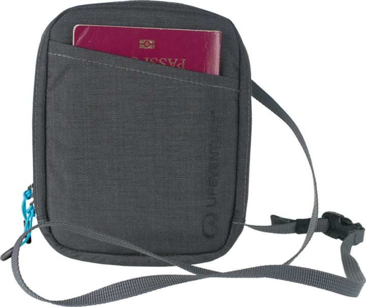 Lifeventure RFiD Travel Neck Pouch Recycled Grey Lifeventure