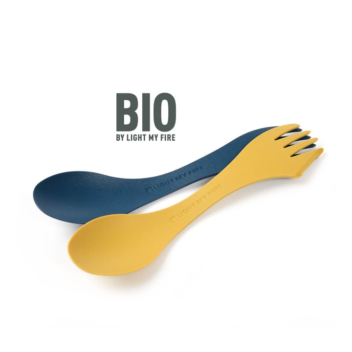 Light My Fire Spork Medium Bio 2-pack  Musty Yellow/Hazy Blue Light My Fire