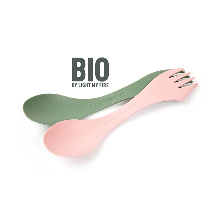 Light My Fire Spork Medium Bio 2-pack  Sandy Green/Dusty Pink