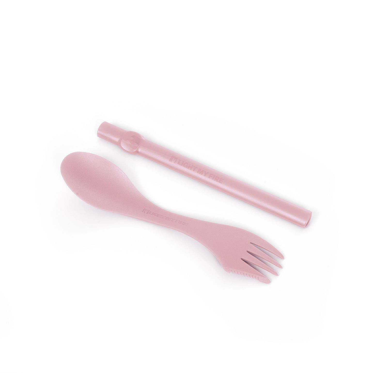 Spork n Straw Bio  Dusty Pink