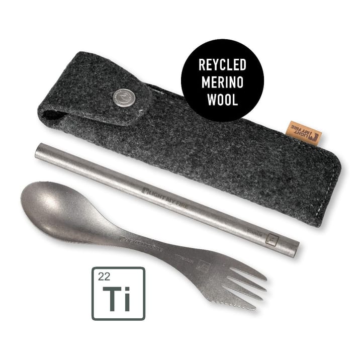 Light My Fire Spork´n Straw Kit Titanium Titanium Light My Fire