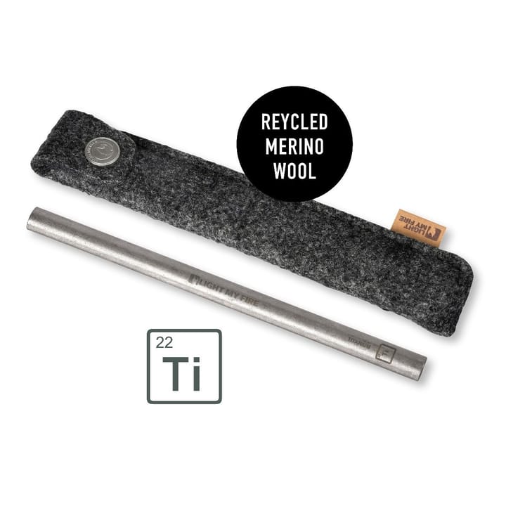 Light My Fire Straw Kit Titanium Titanium Light My Fire Light My Fire Straw Kit Titanium Titanium Light My Fire