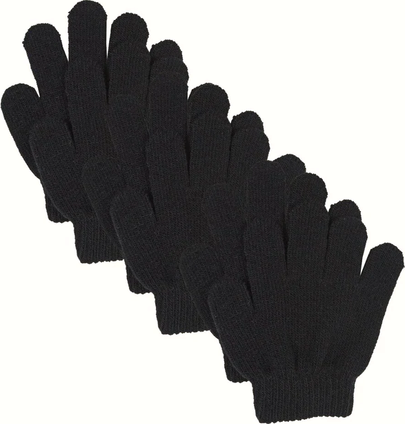 Lindberg Kids’ Åsbro Magic Glove 3-Pack Black