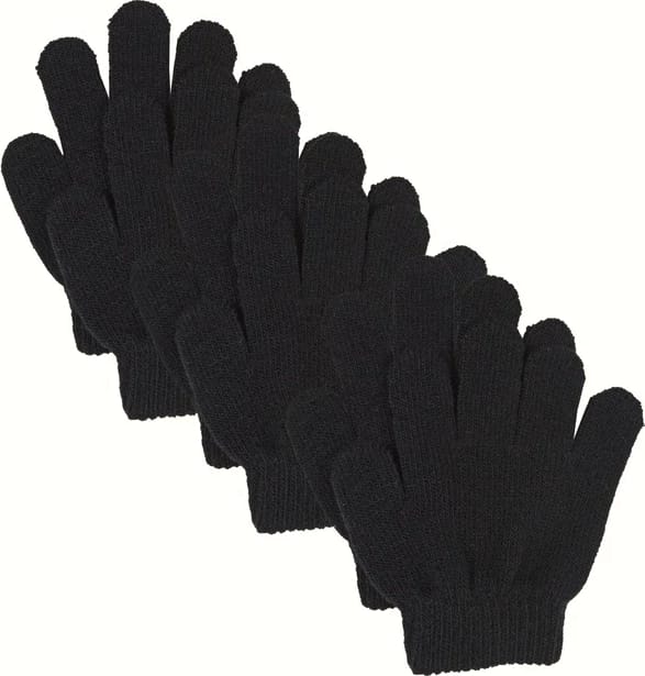 Lindberg Kids' Åsbro Magic Glove 3-Pack Black