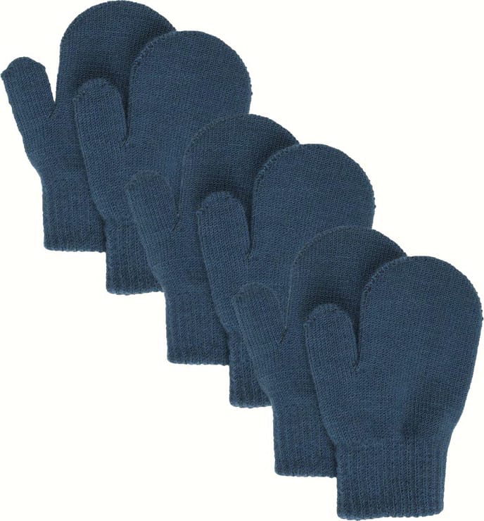 Kids' Åsbro Magic Mitten 3-Pack Dark Blue