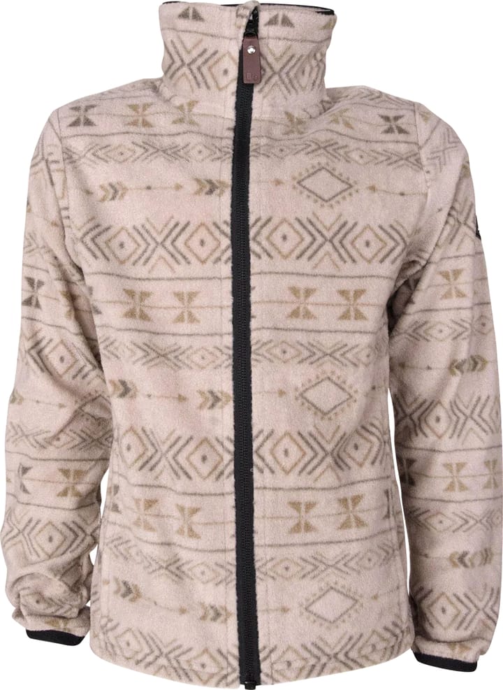 Kids' Inka Fleece Jacket Greige Lindberg