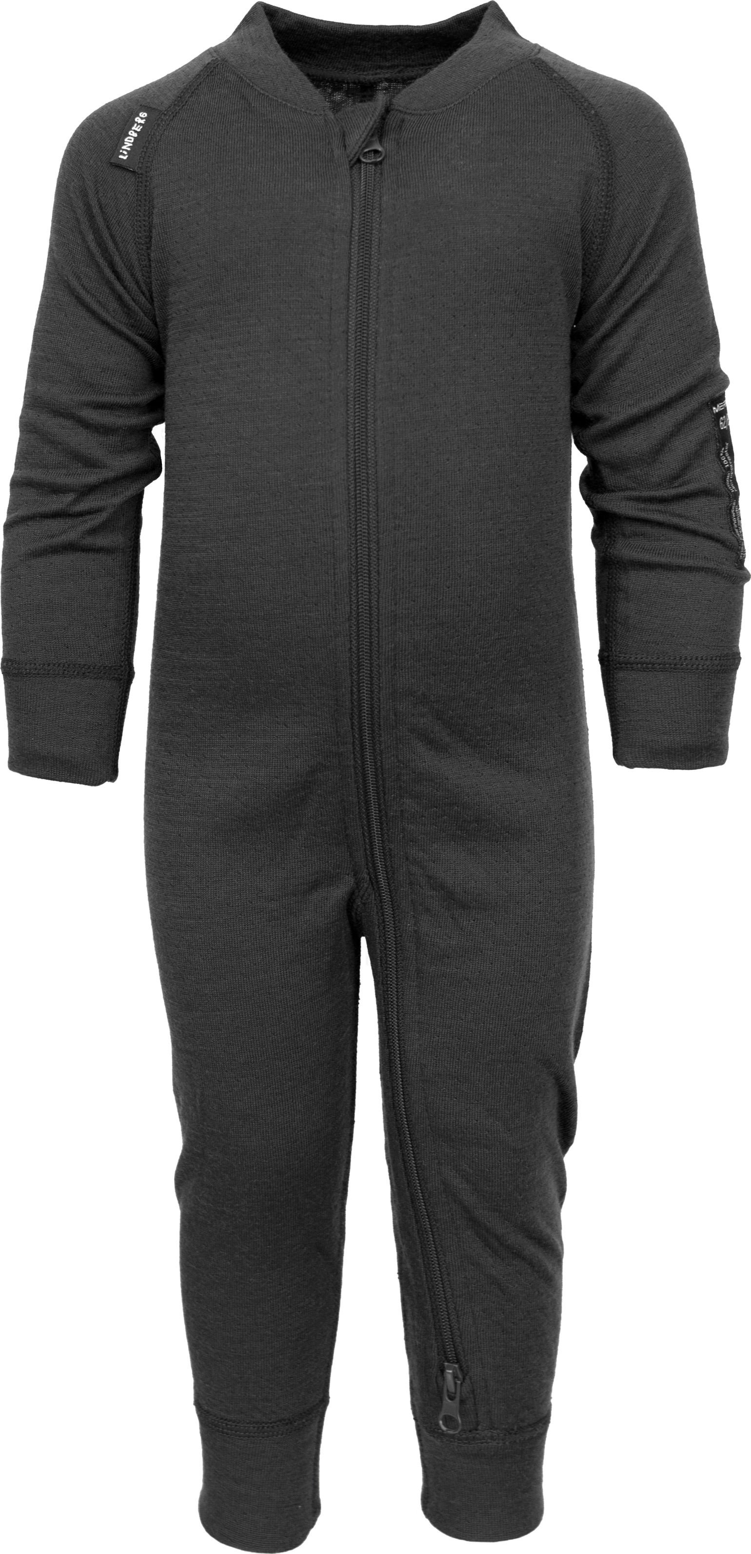 Kids' Merino Overall  Black Melange