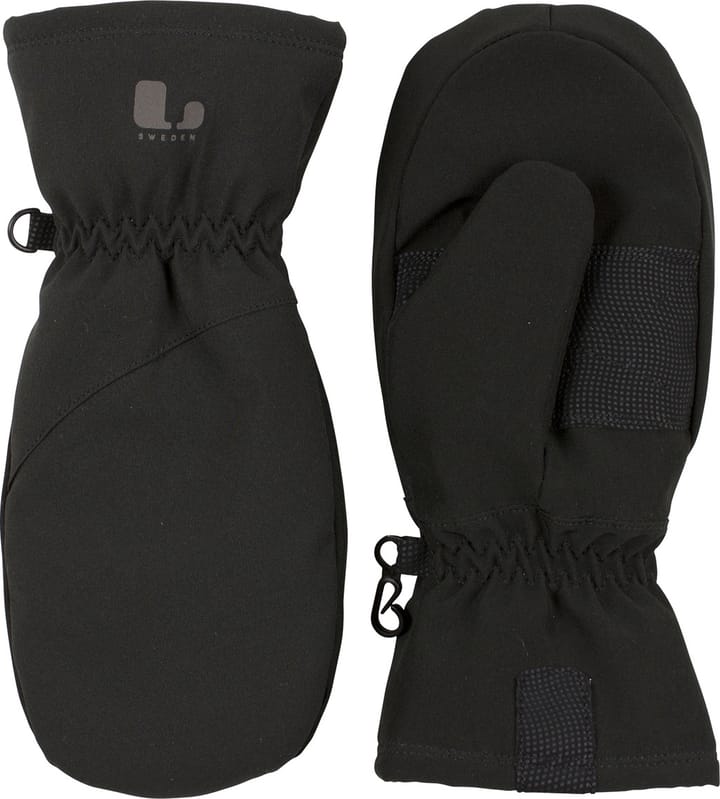 Kids' Mitten Windstopper Black Lindberg