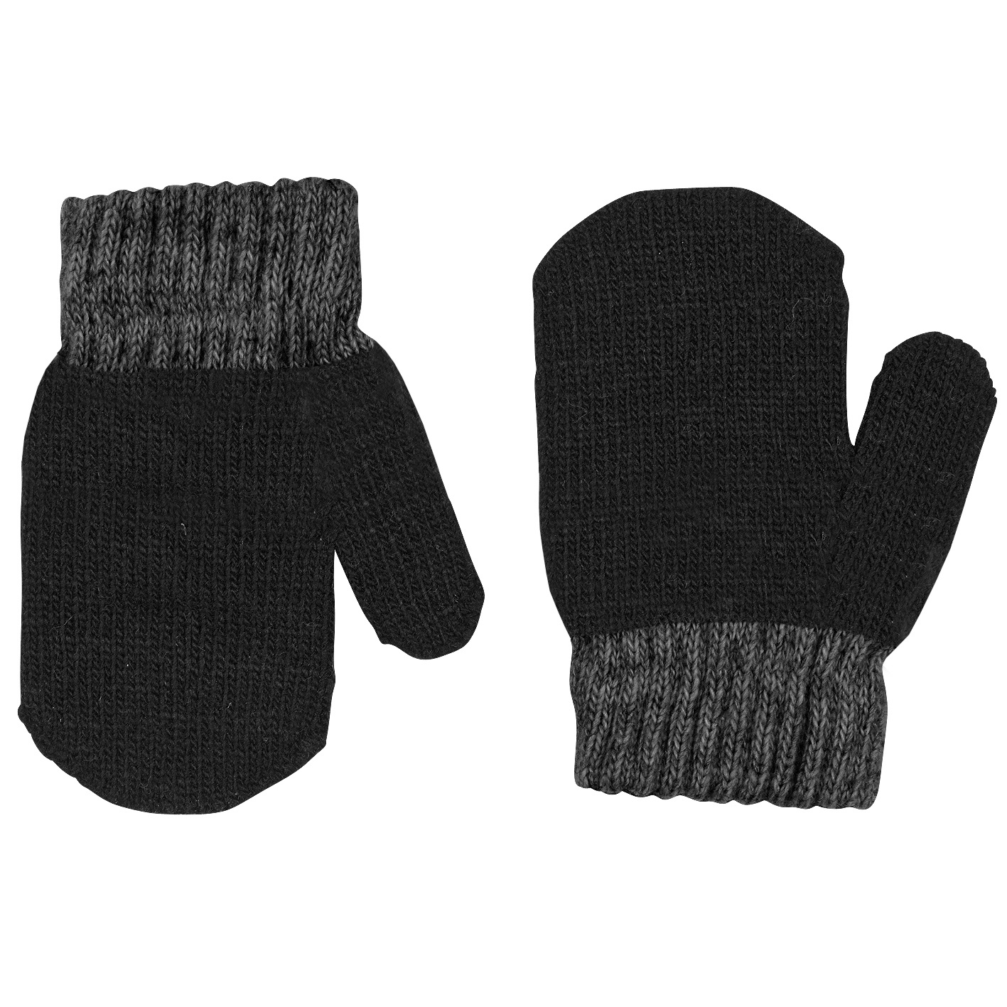 Lindberg Kids' Sundsvall Mitten 2 Pack Black/Anthracite Hverdagshansker 12CM/1-3Y