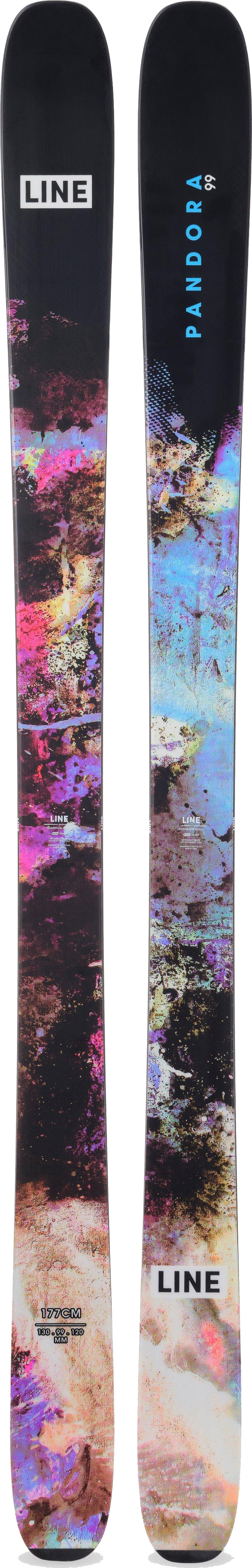 Line Skis Pandora 99 Black/Blue/Pink Alpinskidor 163