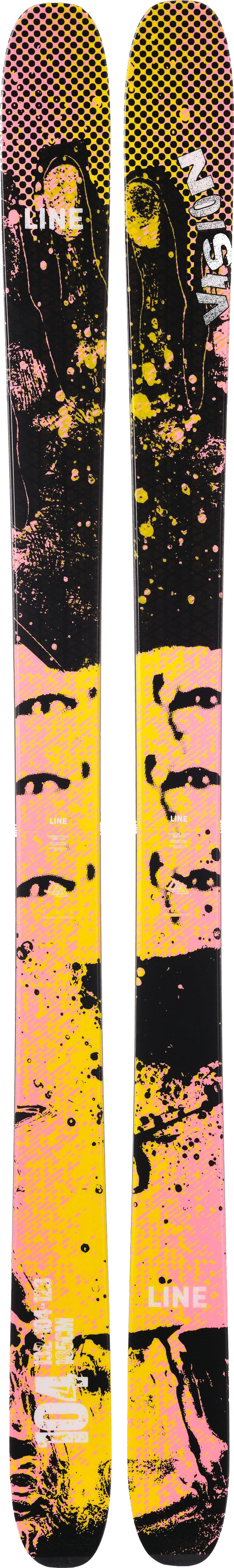 Line Skis Vision 104 Yellow/Pink/Black Alpinskidor 185