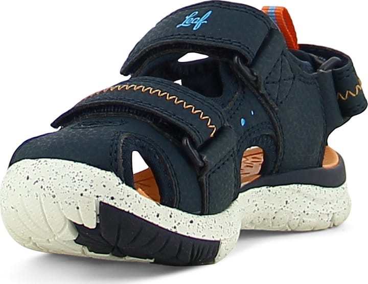 Leaf Kids' Ljungby Navy/Orange Leaf