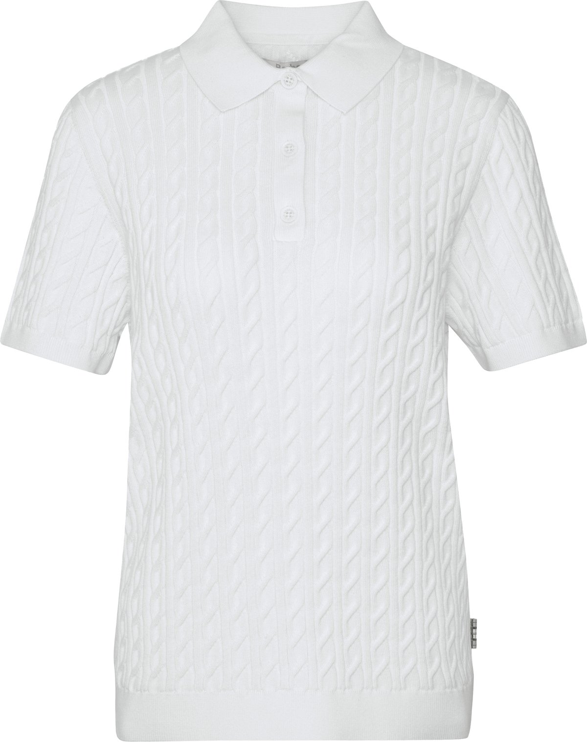 Barbour Women's Barbour Hartland Knitted Polo Jumper Cloud