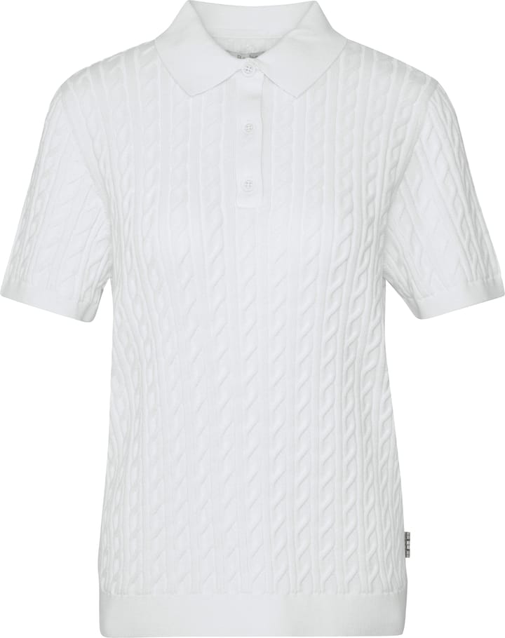 Barbour Women's Barbour Hartland Knitted Polo Jumper Cloud Barbour
