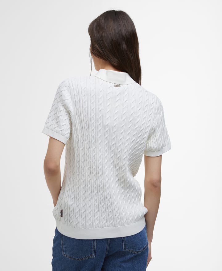 Barbour Women's Barbour Hartland Knitted Polo Jumper Cloud Barbour Barbour Women's Barbour Hartland Knitted Polo Jumper Cloud Barbour