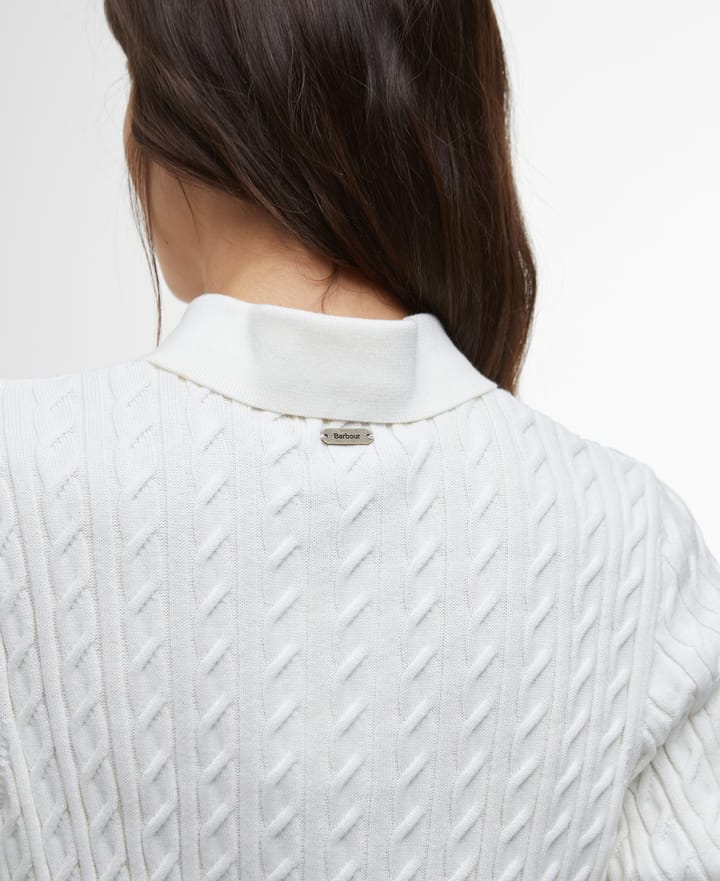 Barbour Women's Barbour Hartland Knitted Polo Jumper Cloud Barbour Barbour Women's Barbour Hartland Knitted Polo Jumper Cloud Barbour