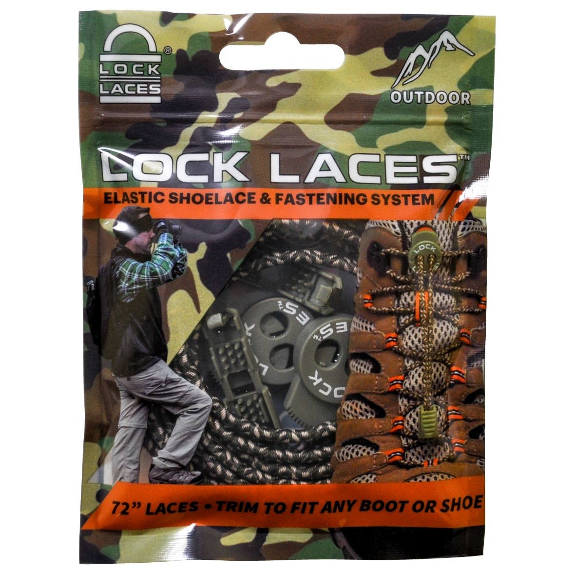 Lock Laces 72" Shoelaces Camo